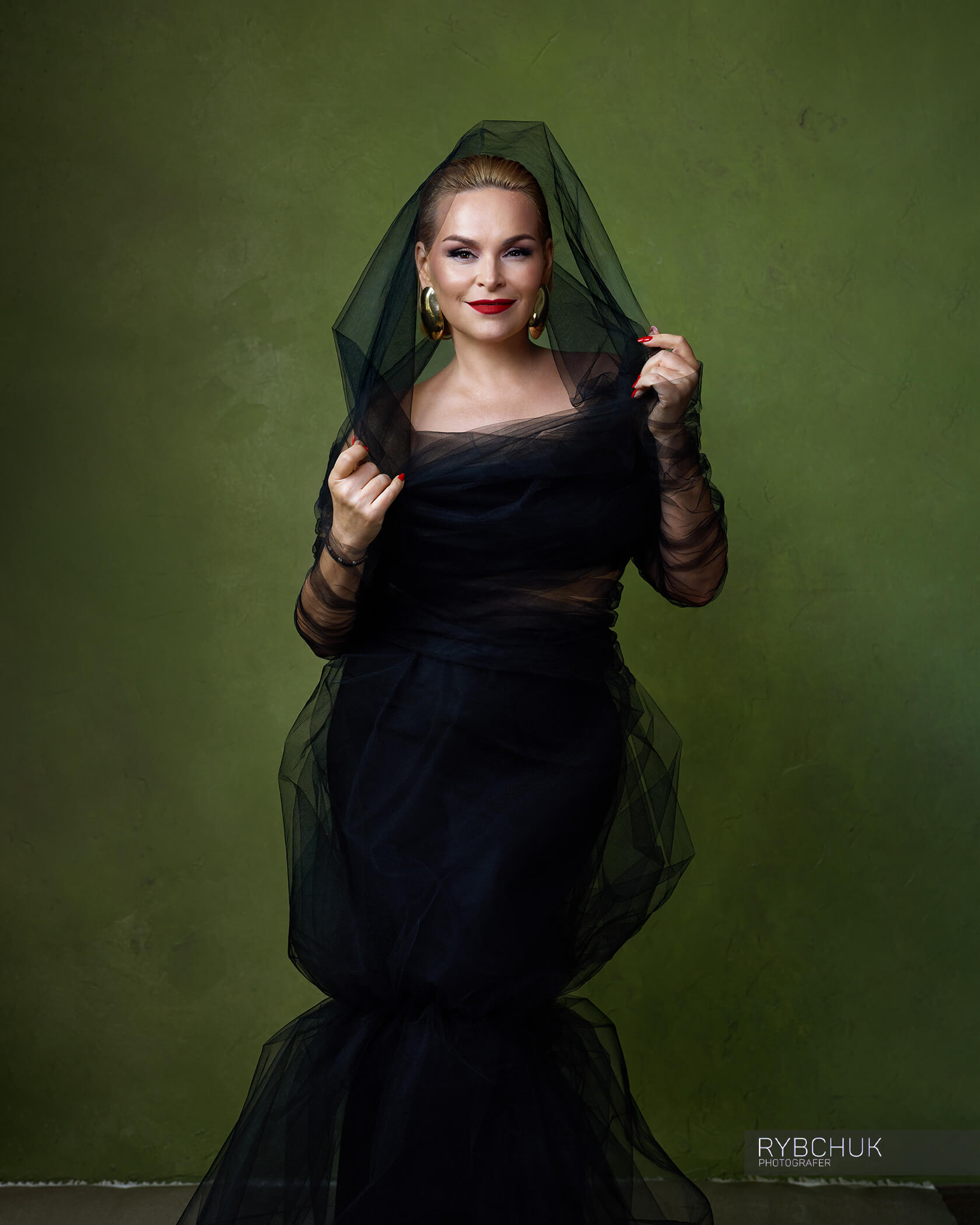 Cristina Scarlat. Editorial portrait photographed in Chișinău by Aleksandr Rybchuk.